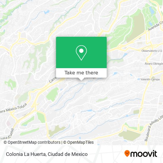 Colonia La Huerta map