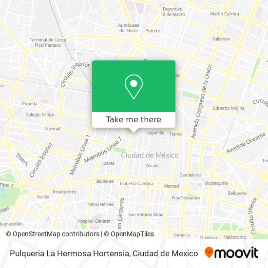 Pulqueria La Hermosa Hortensia map