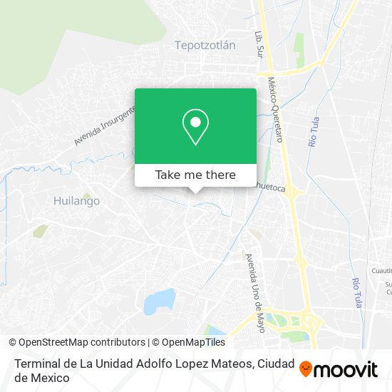 Terminal de La Unidad Adolfo Lopez Mateos map