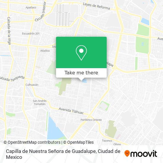 Mapa de Capilla de Nuestra Señora de Guadalupe