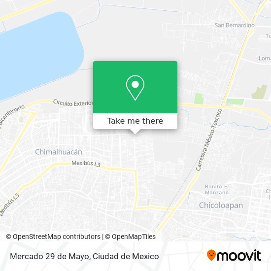 Mercado 29 de Mayo map