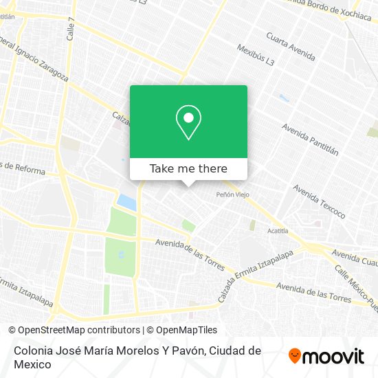 Colonia José María Morelos Y Pavón map