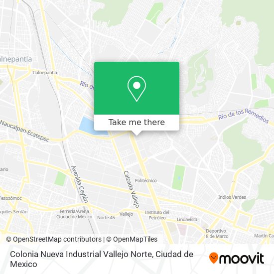 Mapa de Colonia Nueva Industrial Vallejo Norte