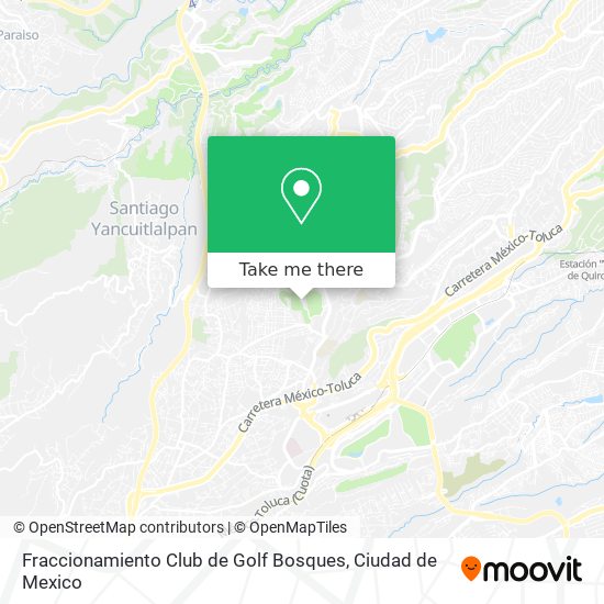 Fraccionamiento Club de Golf Bosques map