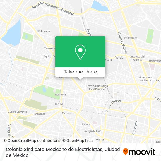 Colonia Sindicato Mexicano de Electricistas map