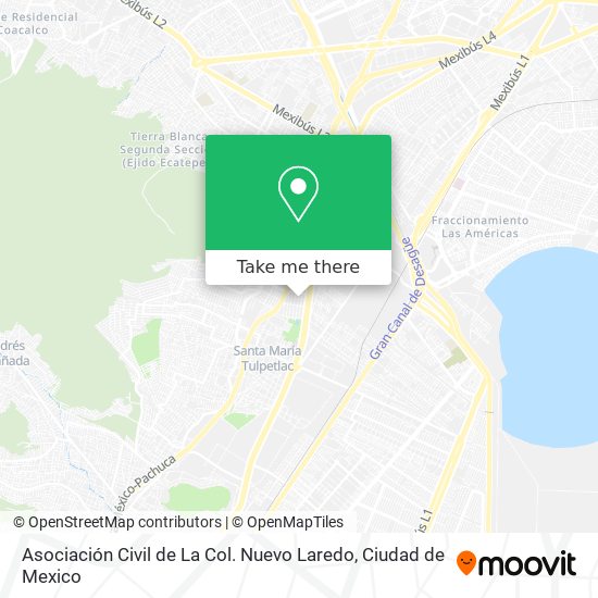 Asociación Civil de La Col. Nuevo Laredo map