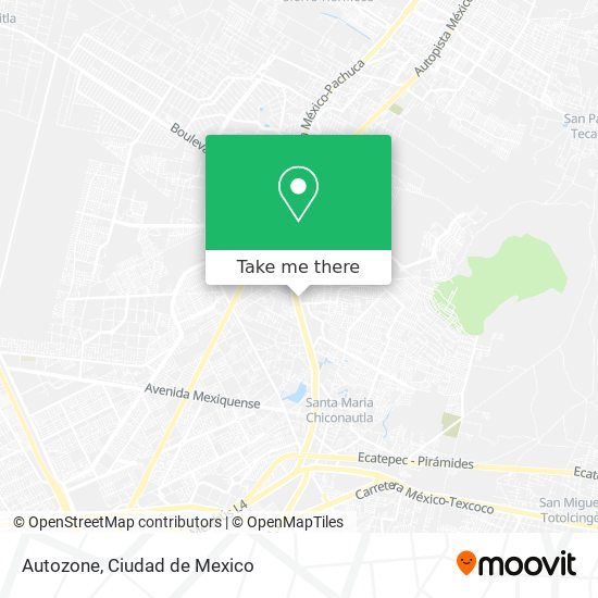 Mapa de Autozone