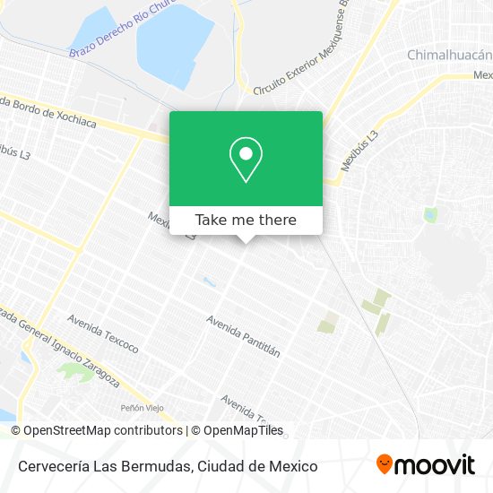 Mapa de Cervecería Las Bermudas