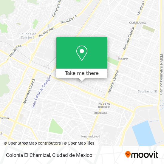 Mapa de Colonia El Chamizal