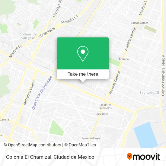 Colonia El Chamizal map