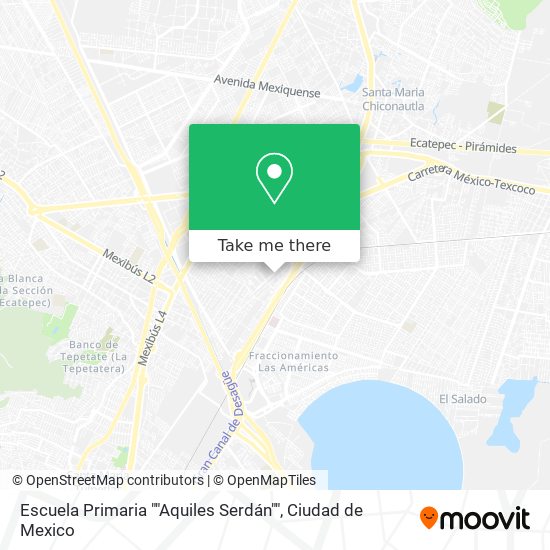 Mapa de Escuela Primaria ""Aquiles Serdán""