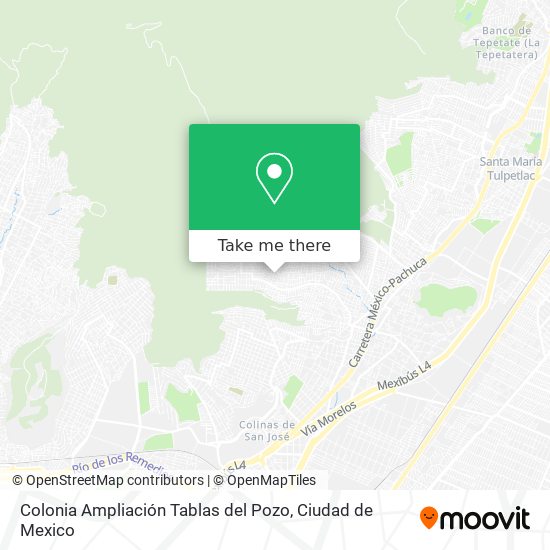 Colonia Ampliación Tablas del Pozo map