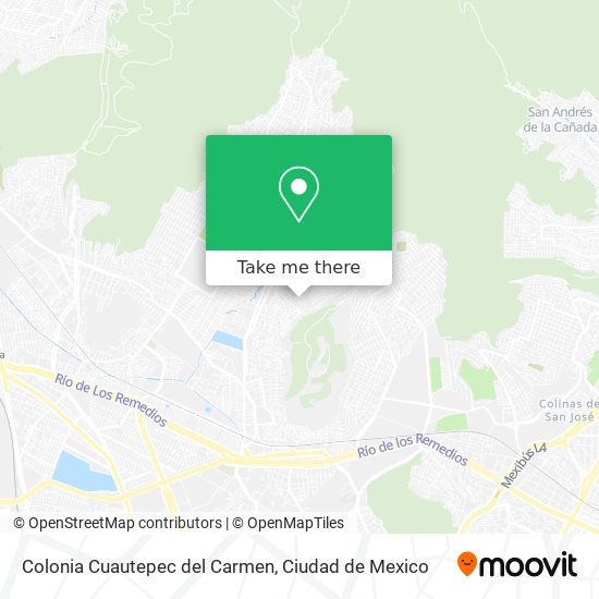 Mapa de Colonia Cuautepec del Carmen