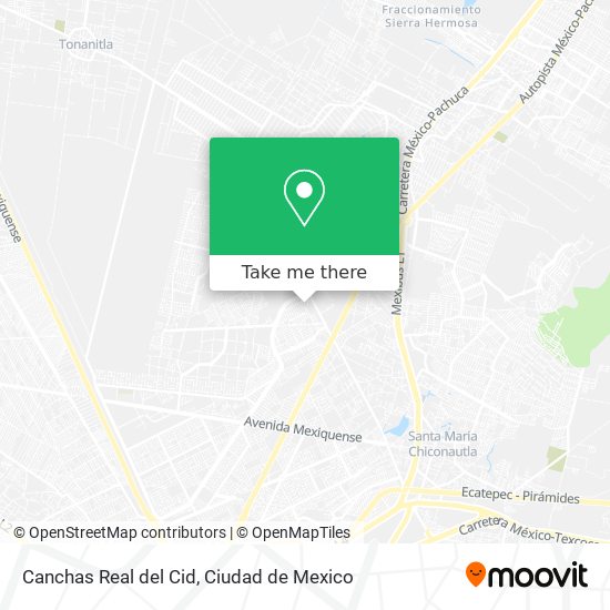 Canchas Real del Cid map