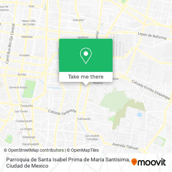 Mapa de Parroquia de Santa Isabel Prima de María Santísima