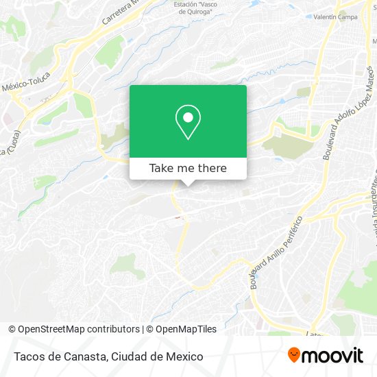 Mapa de Tacos de Canasta