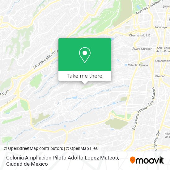Mapa de Colonia Ampliación Piloto Adolfo López Mateos