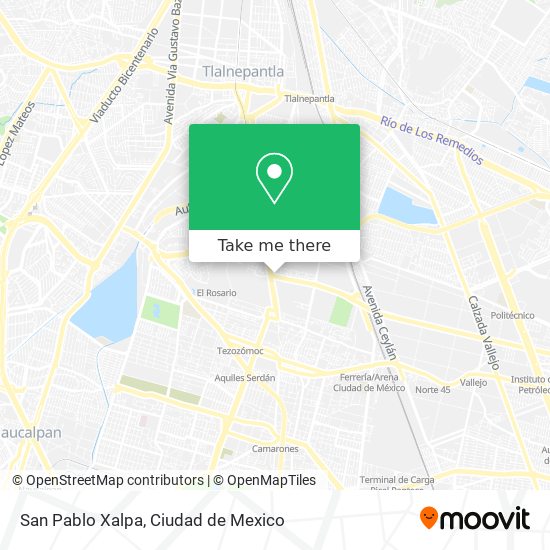 San Pablo Xalpa map