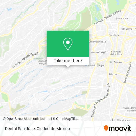 Dental San José map