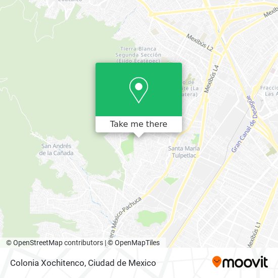 Colonia Xochitenco map