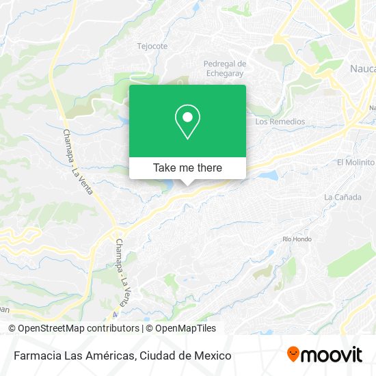 Mapa de Farmacia Las Américas