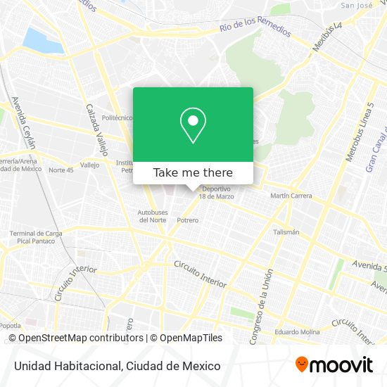 Mapa de Unidad Habitacional