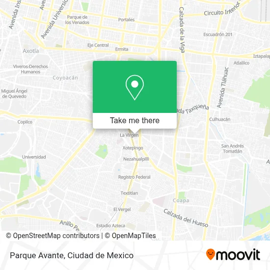 Parque Avante map