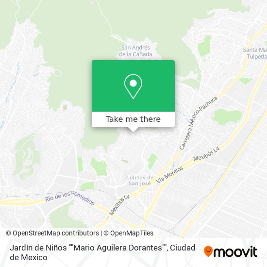 Mapa de Jardín de Niños ""Mario Aguilera Dorantes""