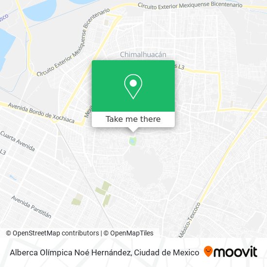 Alberca Olímpica Noé Hernández map