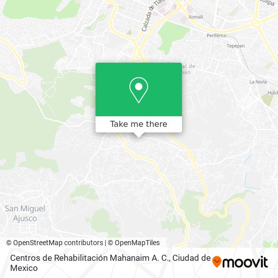 Mapa de Centros de Rehabilitación Mahanaim A. C.