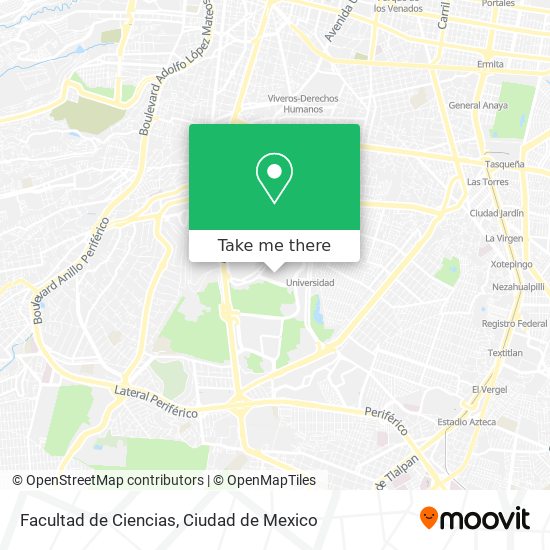 Mapa de Facultad de Ciencias