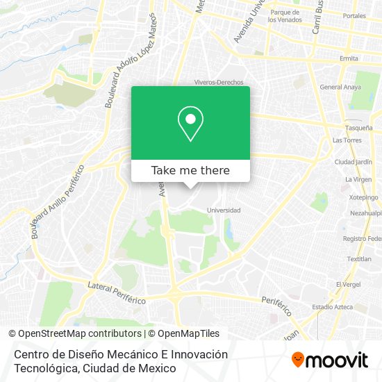 Centro de Diseño Mecánico E Innovación Tecnológica map