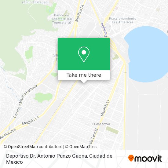 Mapa de Deportivo Dr. Antonio Punzo Gaona