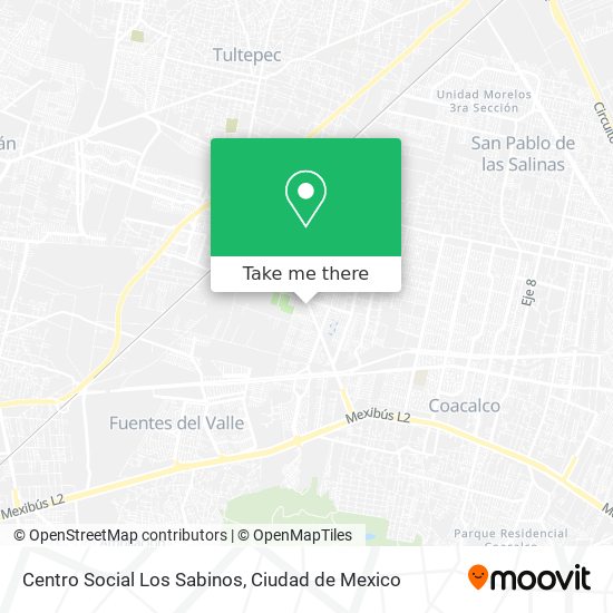 Mapa de Centro Social Los Sabinos