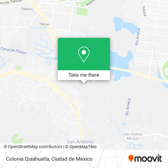 Mapa de Colonia Quiahuatla