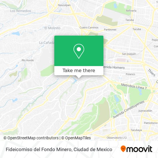 Fideicomiso del Fondo Minero map