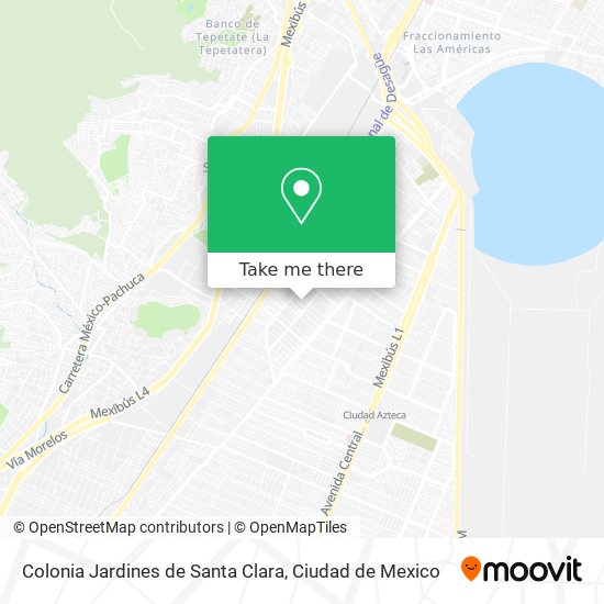 Mapa de Colonia Jardines de Santa Clara