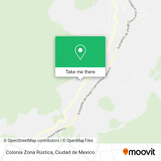Mapa de Colonia Zona Rústica