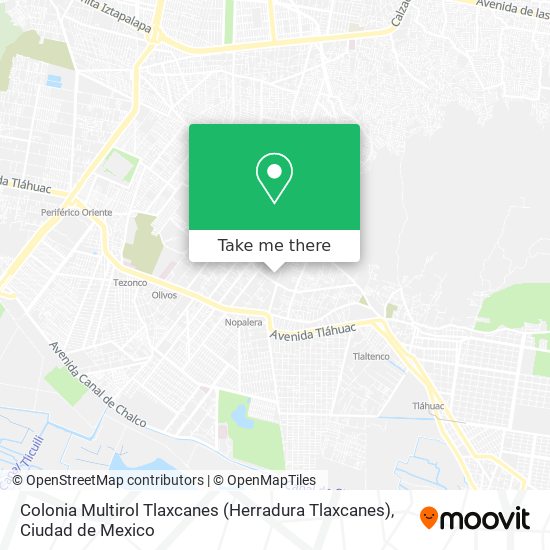Mapa de Colonia Multirol Tlaxcanes (Herradura Tlaxcanes)