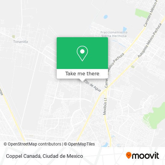 Coppel Canadá map