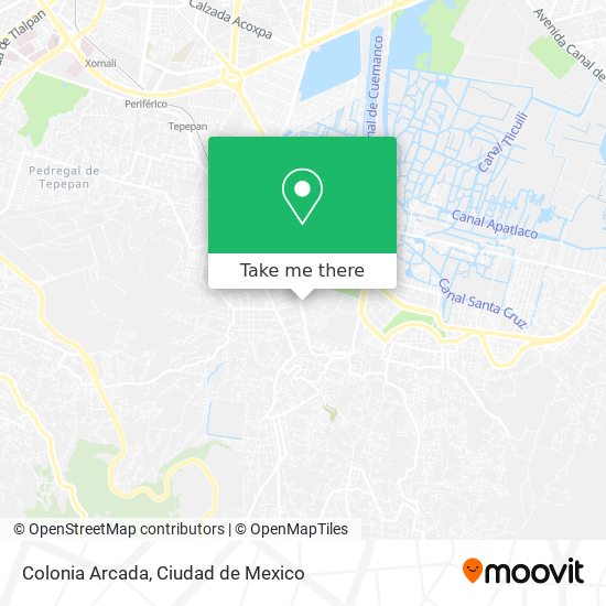 Colonia Arcada map