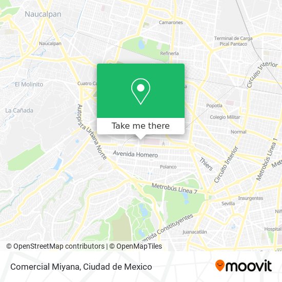 Comercial Miyana map