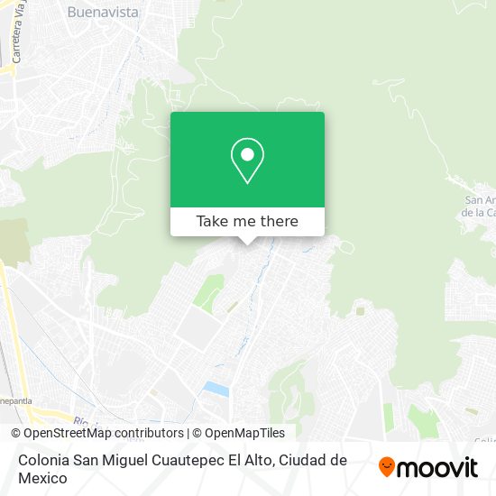 Colonia San Miguel Cuautepec El Alto map