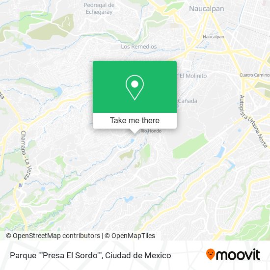 Parque ""Presa El Sordo"" map