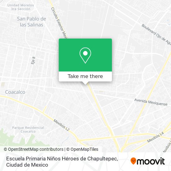 Escuela Primaria Niños Héroes de Chapultepec map