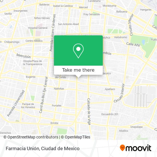 Farmacia Unión map