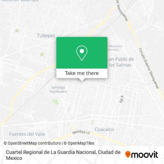 Cuartel Regional de La Guardia Nacional map