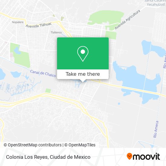 Colonia Los Reyes map