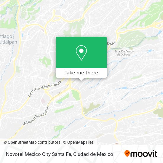 Novotel Mexico City Santa Fe map