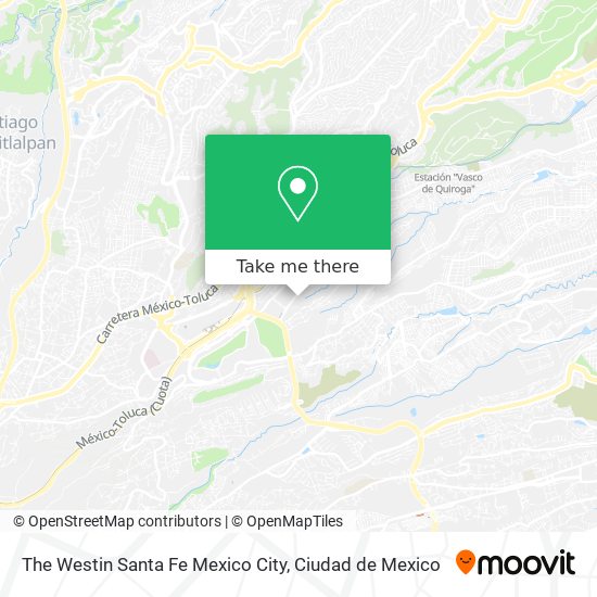 Mapa de The Westin Santa Fe Mexico City